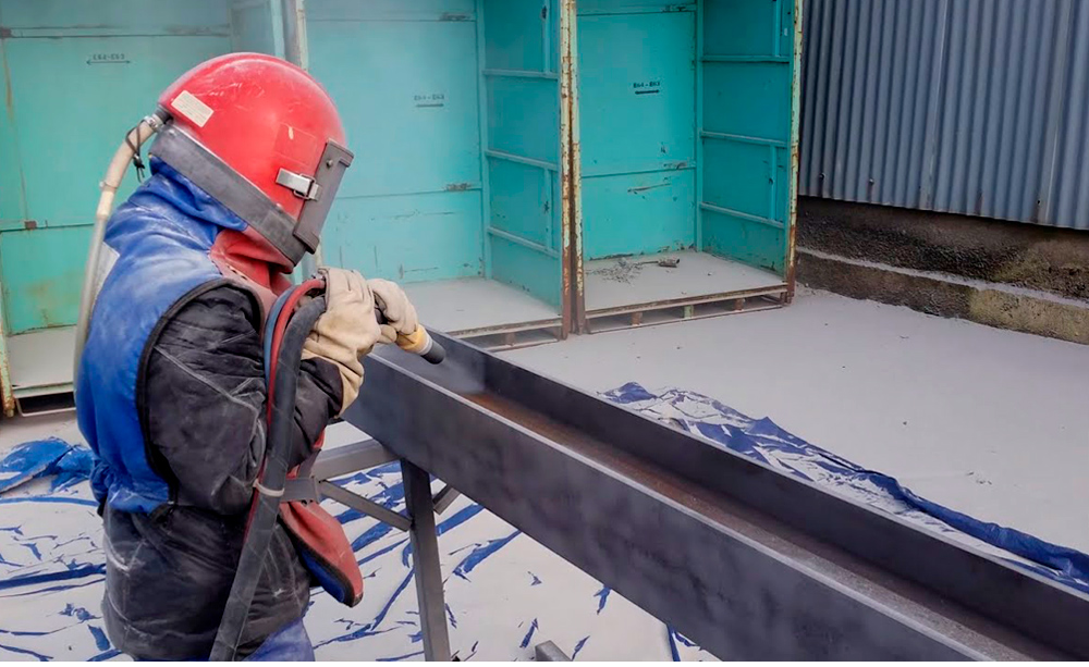 sandblast en metales y pintura industrial